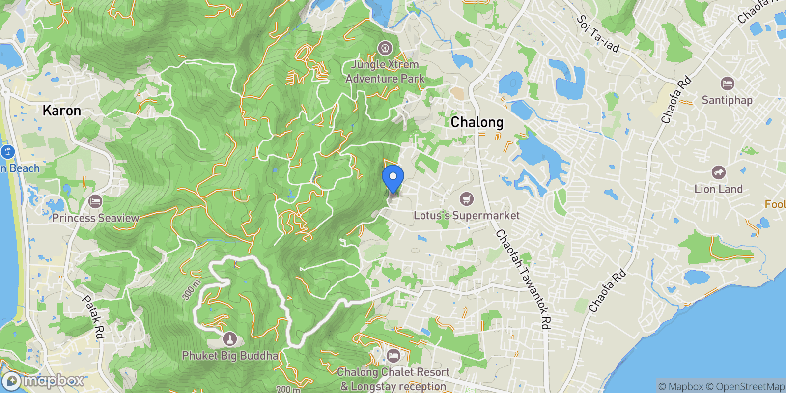 Map showing 34/20, Moo 7, Chalong, Amphure, ตำบล ฉลอง อำเภอเมืองภูเก็ต ภูเก็ต 83000, Thailand, Chalong, Phuket, Thailand.