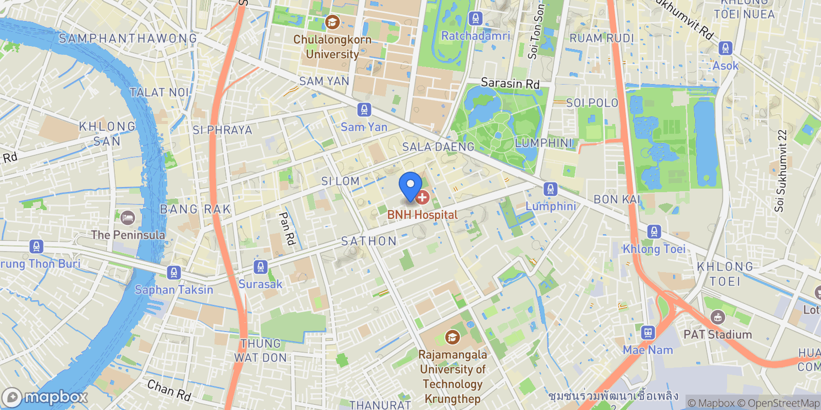 Map showing Bangkok,, Bangkok, Bangkok, Thailand.