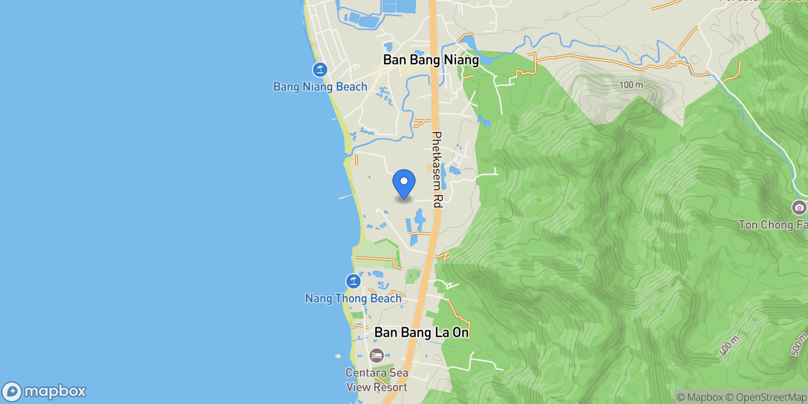 Map showing Phang Nga,, Khuekkhak, Phang-nga, Thailand.