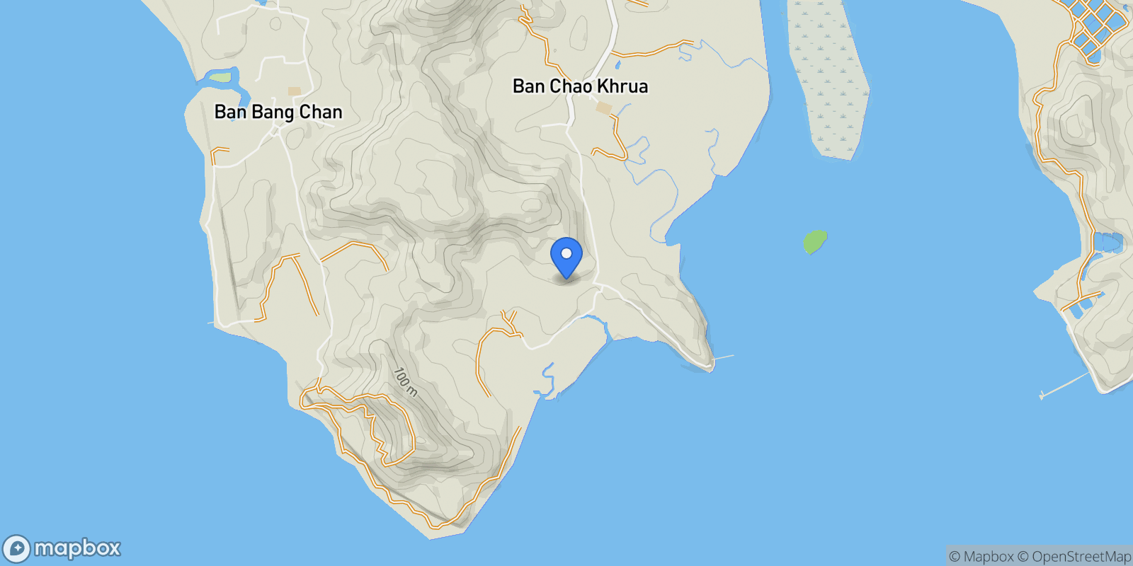 Map showing Phang Nga,, Khlong Khian, Phang-nga, Thailand.