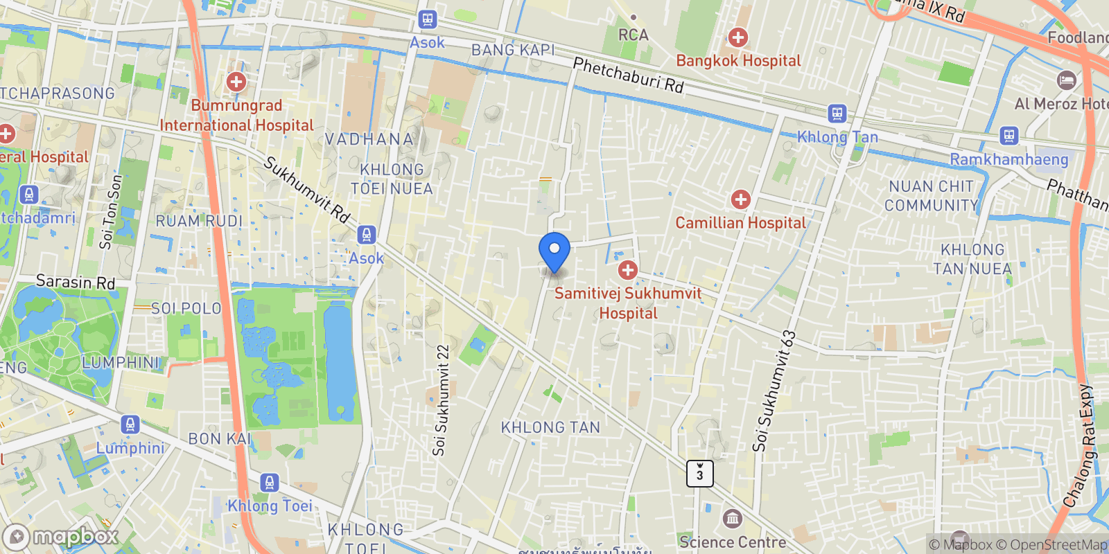Map showing Bangkok,, Bangkok, Bangkok, Thailand.