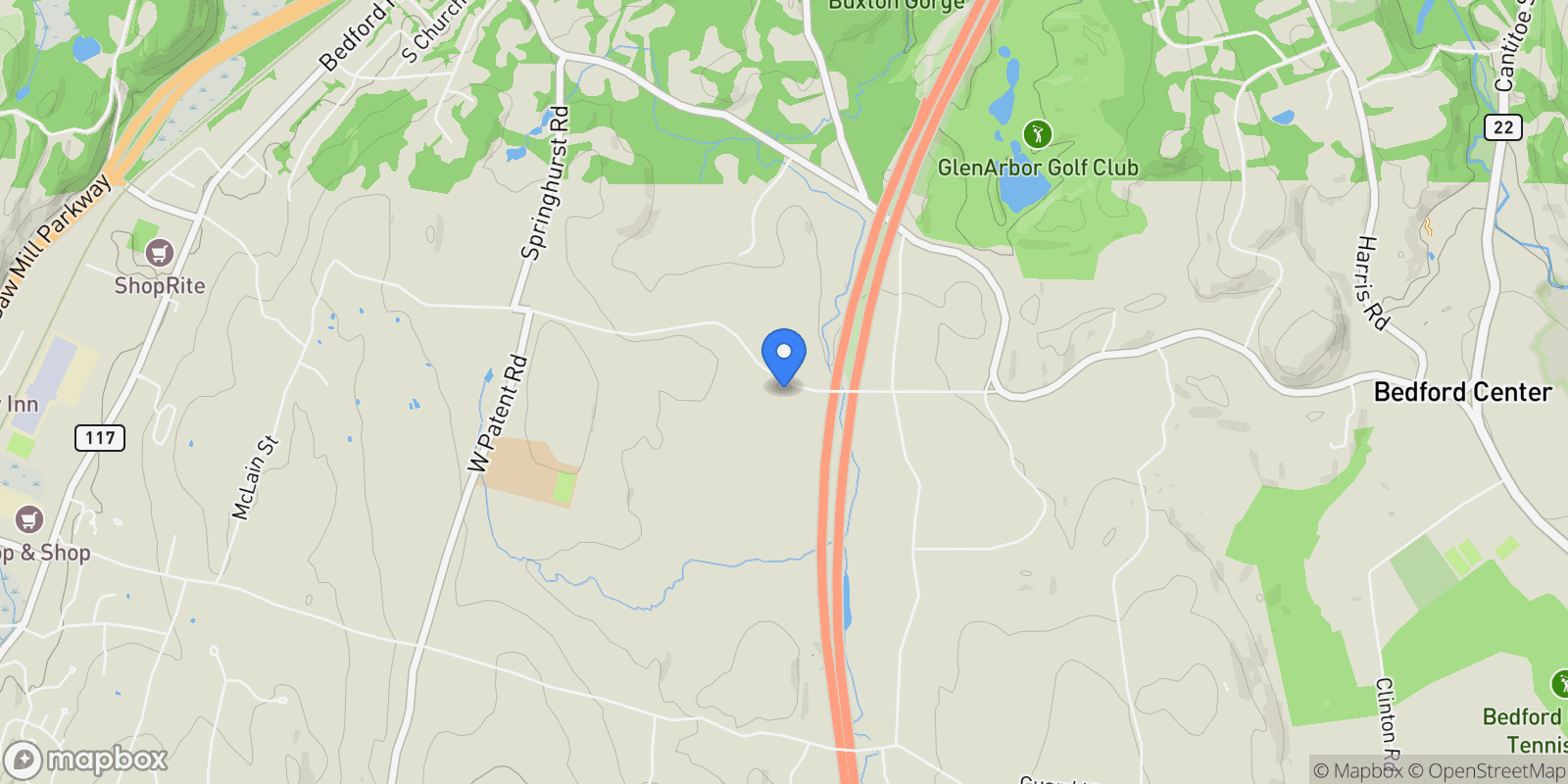 Map showing 145 Broad Brook Road, Bedford Hills, New York, United States.