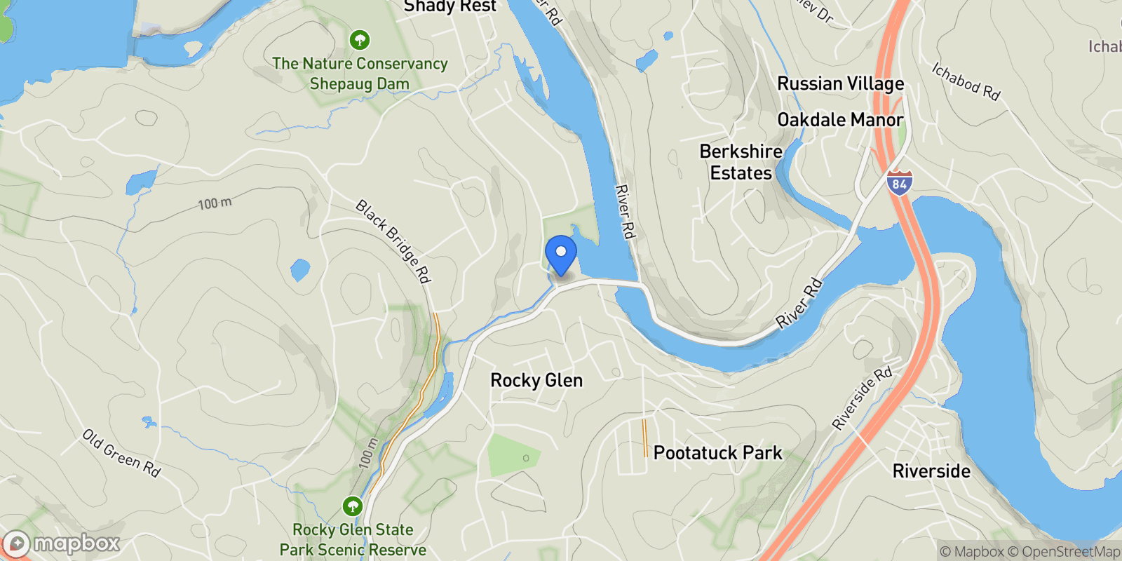 Map showing 211 Walnut Tree Hill Road, Newtown, Connecticut, United States.