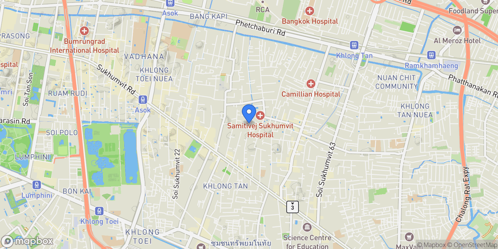 Map showing Bangkok,, Bangkok, Bangkok, Thailand.