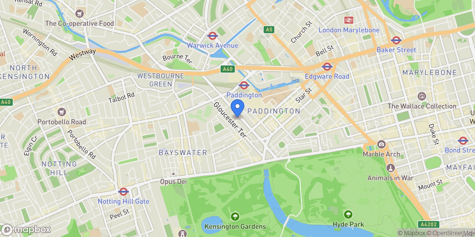 Map showing 23 SOUTHWICK STREET, London, England, United Kingdom.