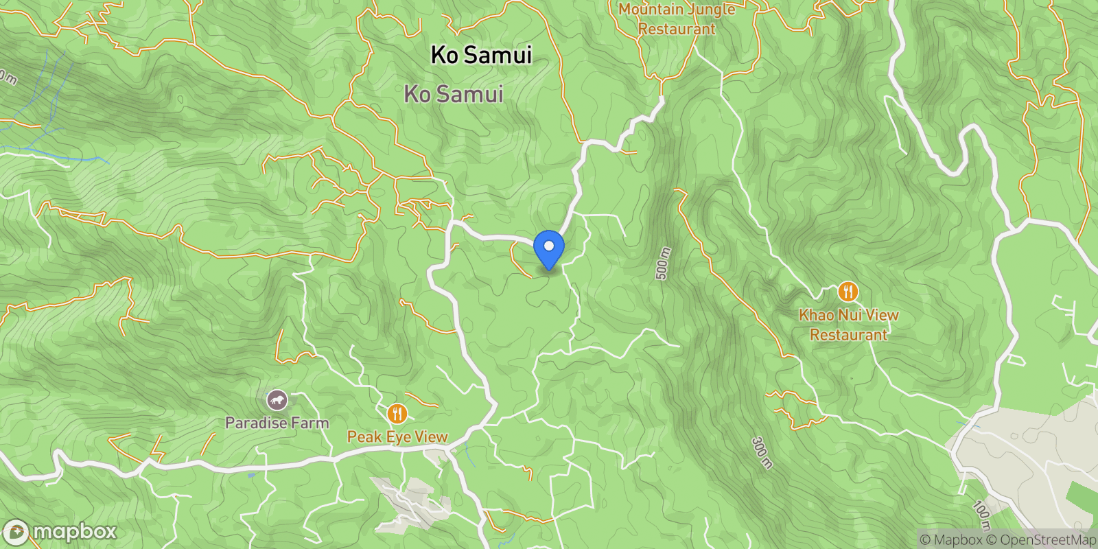 Map showing Surat Thani,, Koh Samui, Surat Thani, Thailand.