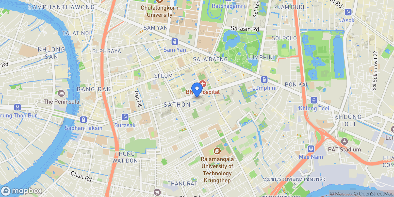 Map showing Bangkok,, Bangkok, Bangkok, Thailand.