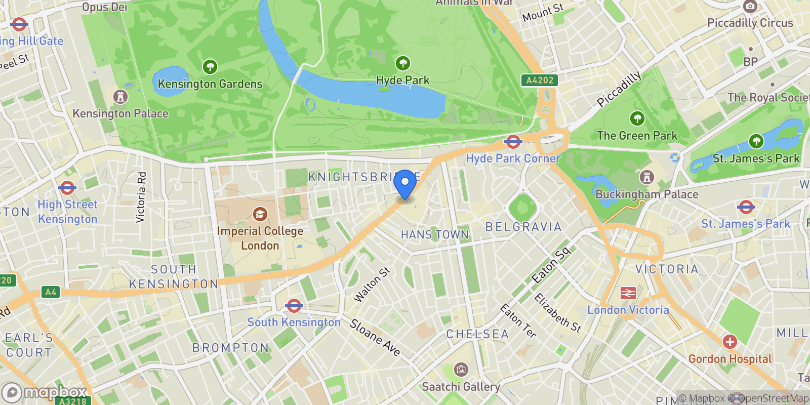 Map showing lancelot place, London, England, United Kingdom.
