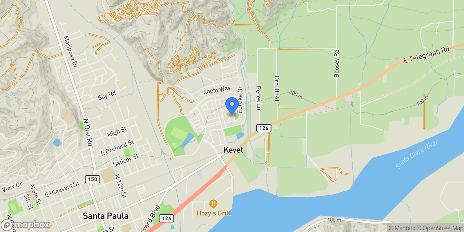 Map showing 420 Celebration Lane, Santa Paula, CA 93060, Santa Paula, California, United States.