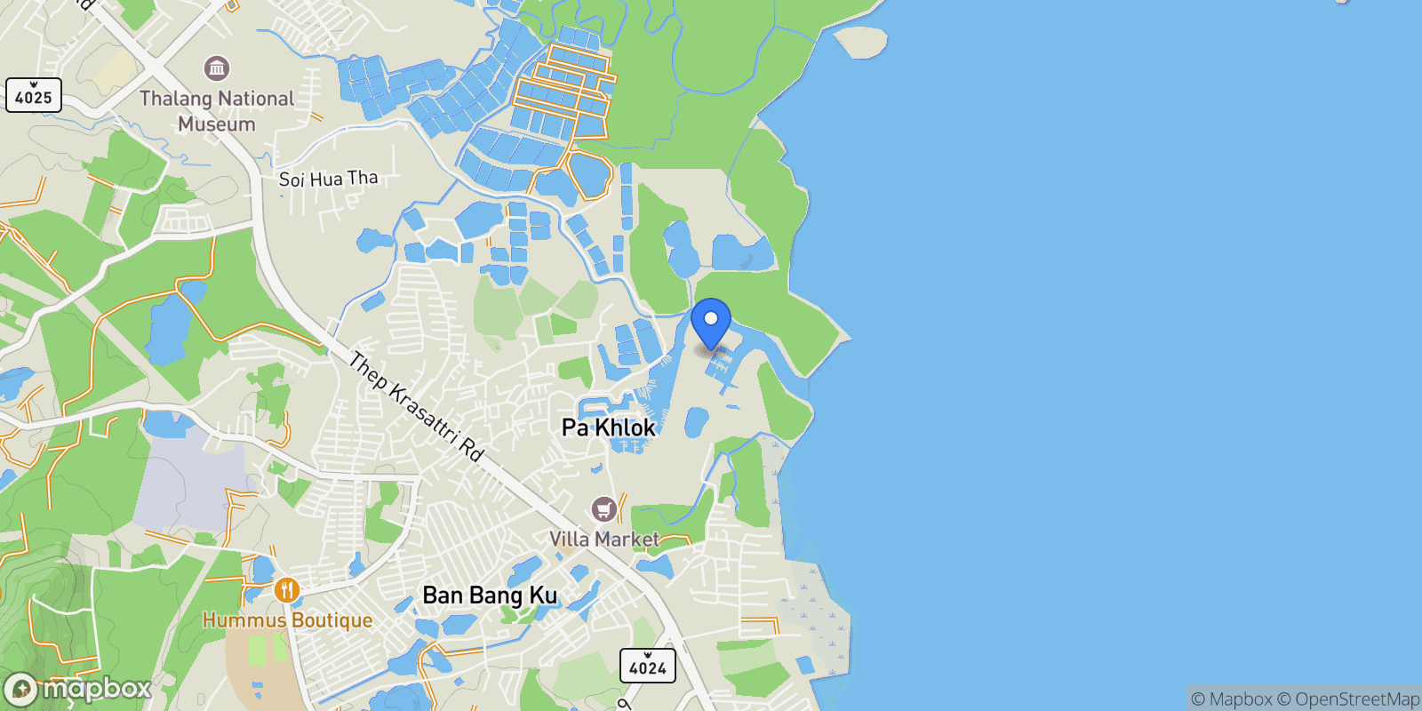 Map showing Phuket,, Ko Kaeo, Phuket, Thailand.