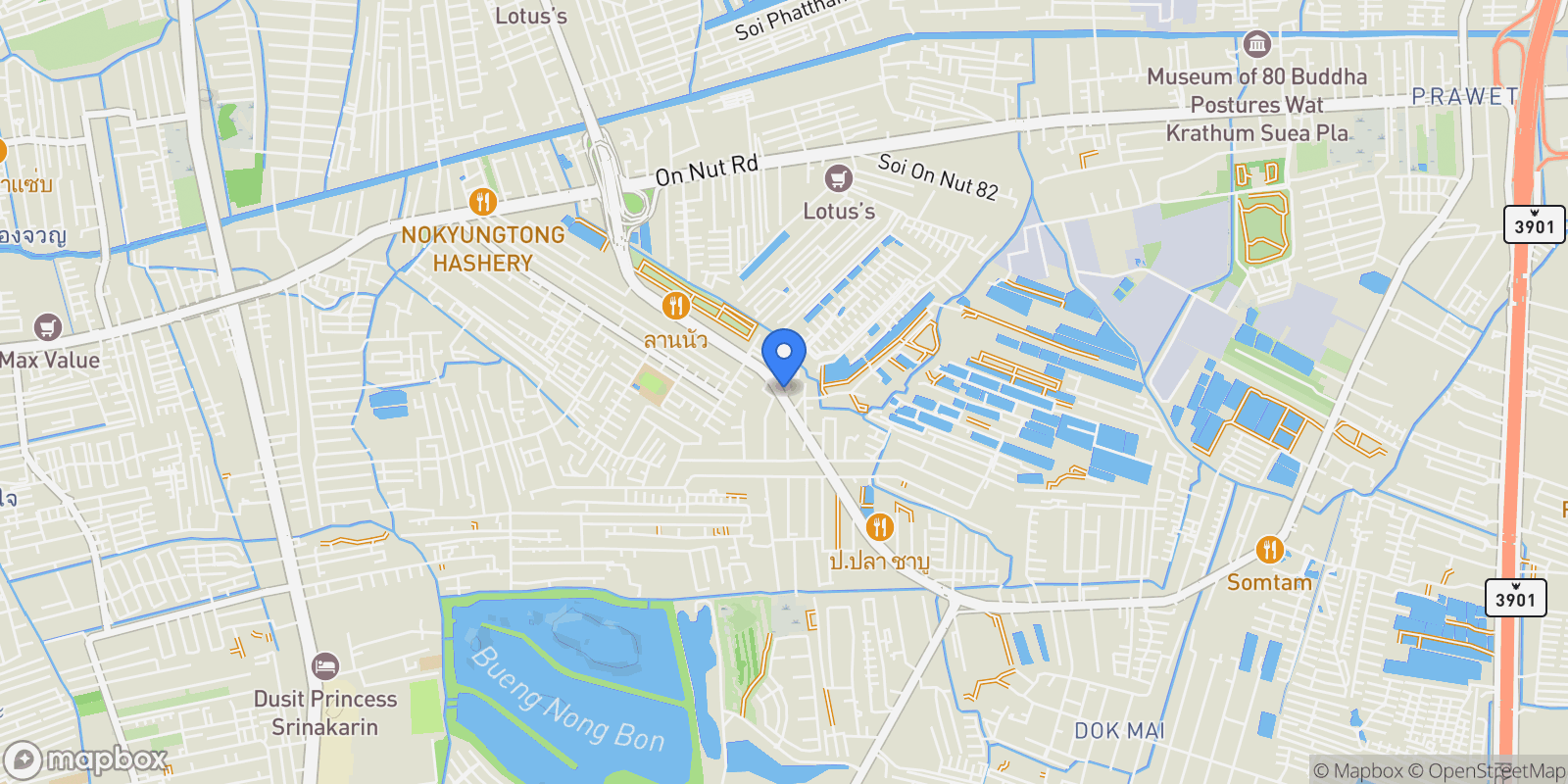 Map showing Bangkok,, Bangkok, Bangkok, Thailand.