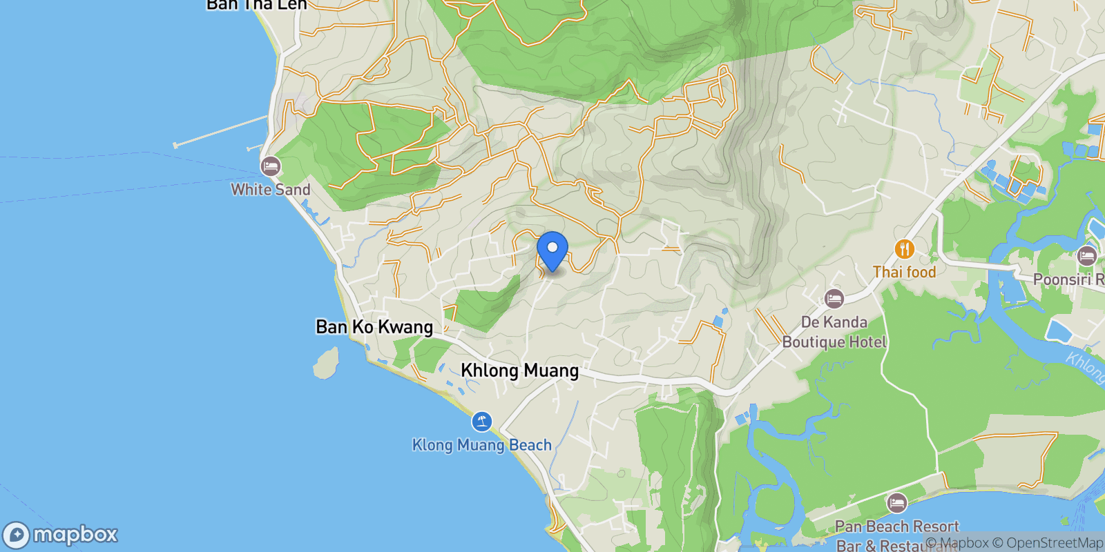 Map showing Krabi,, Nong Thale, Krabi, Thailand.