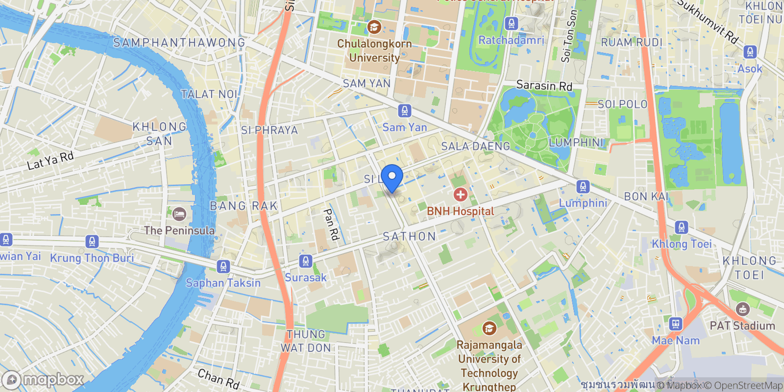 Map showing Bangkok,, Bangkok, Bangkok, Thailand.