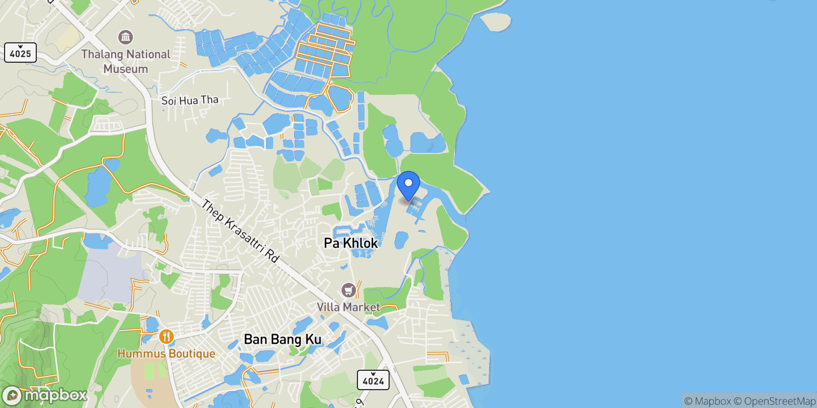 Map showing Phuket,, Ko Kaeo, Phuket, Thailand.