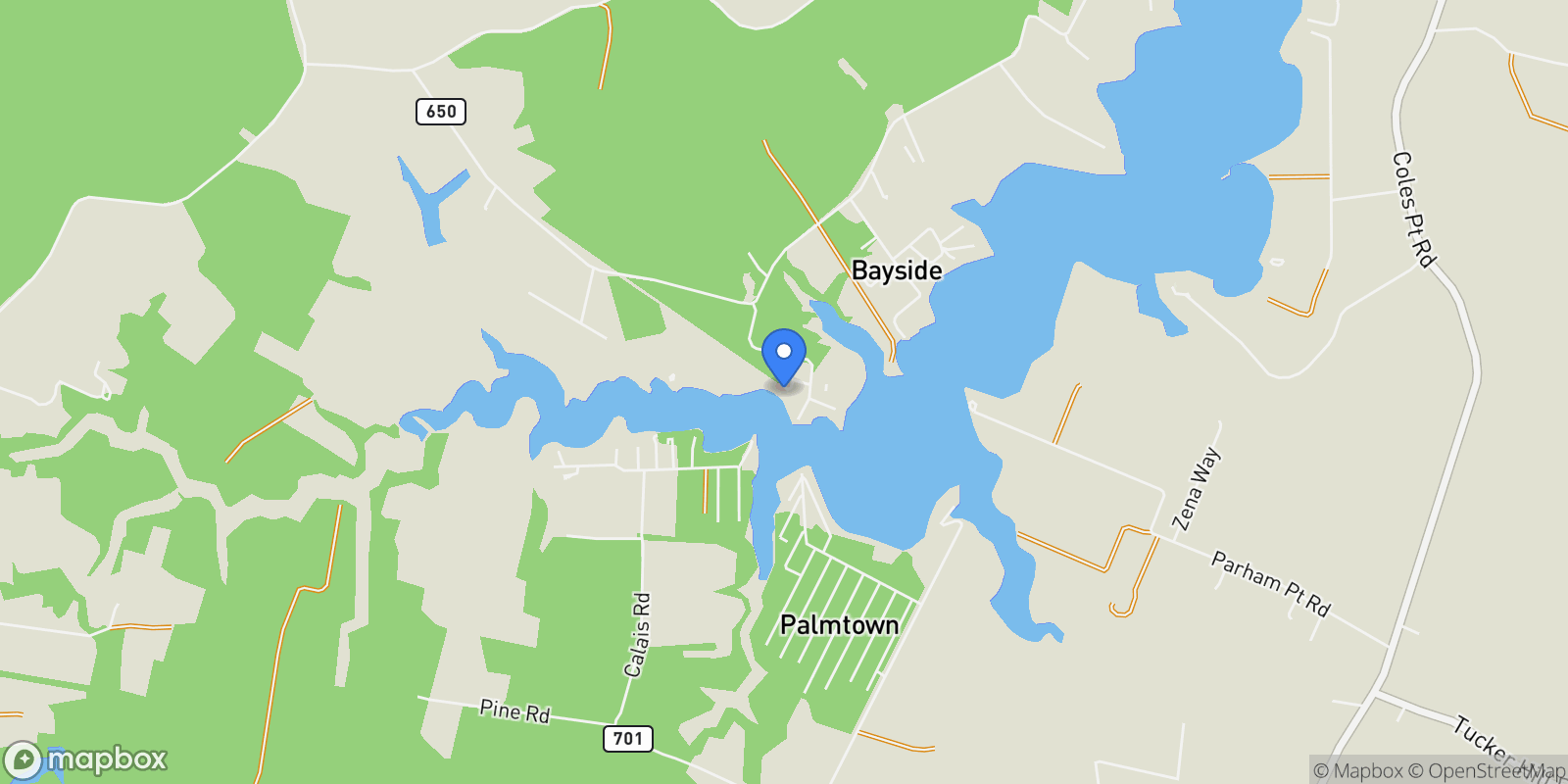 Map showing 308 Apple Tree Road, Montross, VA 22520, Montross, Virginia, United States.