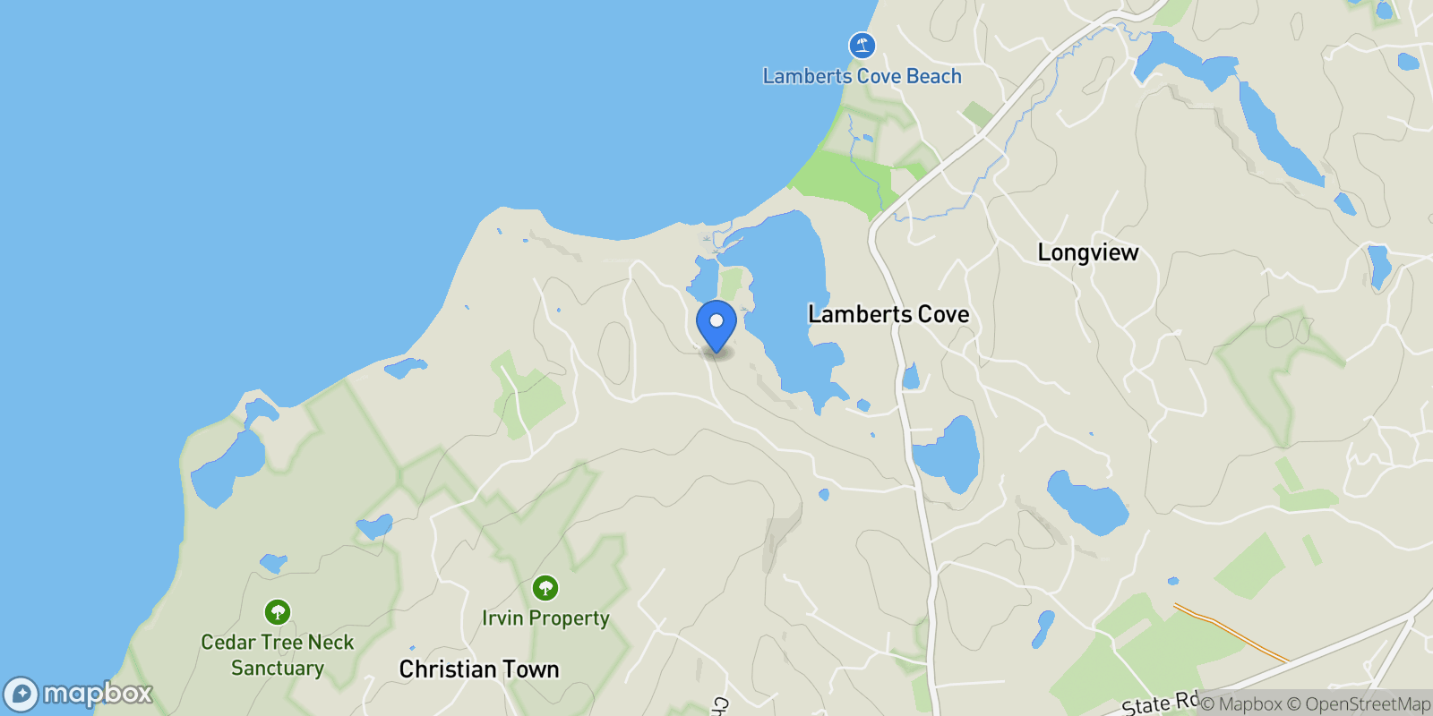 Map showing Oak Bluffs, Massachusetts, United States.
