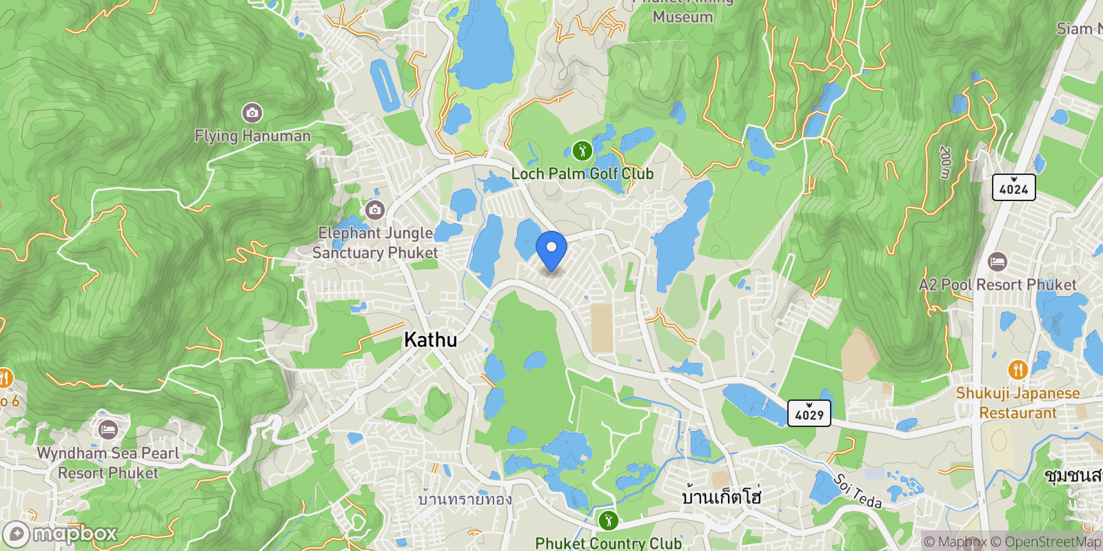 Map showing Phuket,, Kathu, Phuket, Thailand.