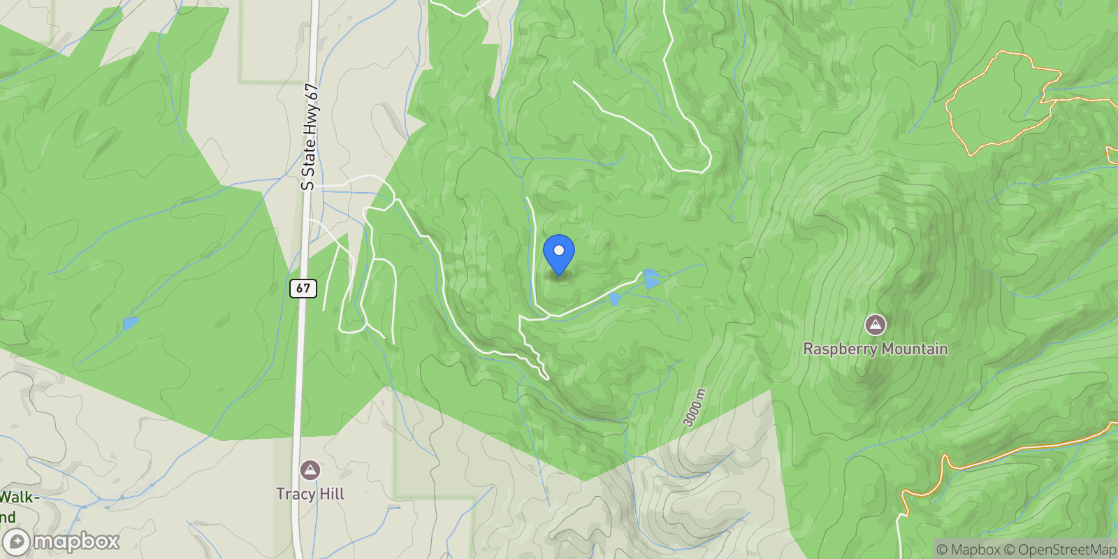 Map showing 1010 Cantiberry Road , Divide, CO 80814, Westcreek, Colorado, United States.