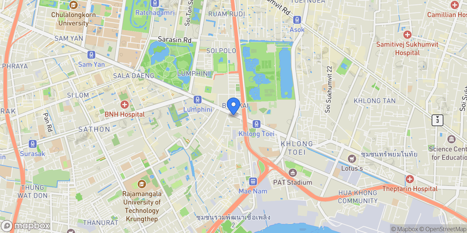 Map showing Bangkok,, Bangkok, Bangkok, Thailand.