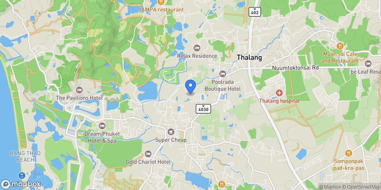 Map showing Phuket,, Phuket, Phuket, Thailand.