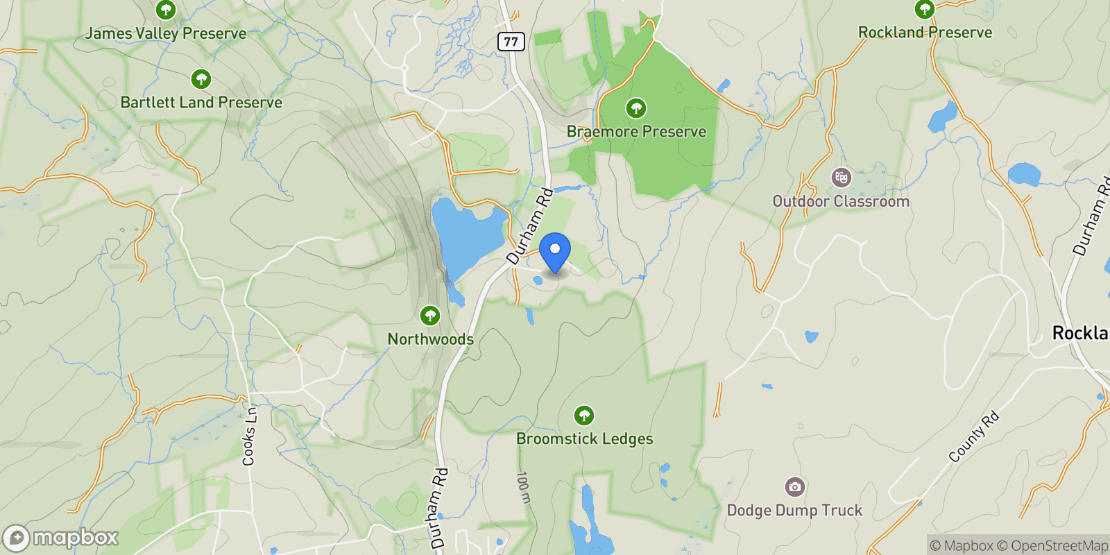 Map showing 107 Burt Road, Guilford, CT 06437, Guilford, Connecticut, United States.