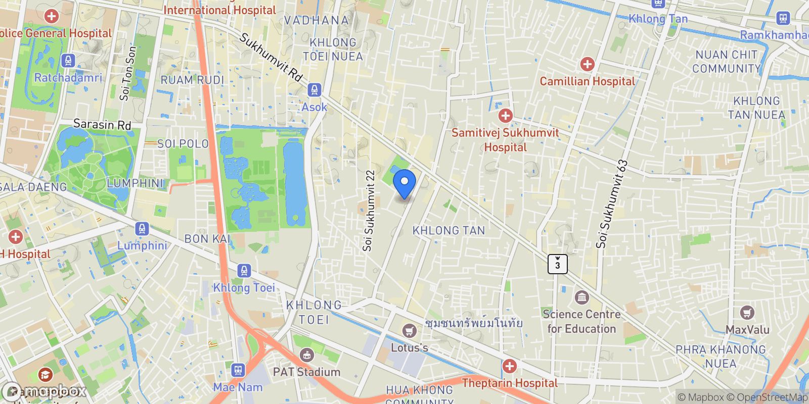 Map showing Bangkok,, Bangkok, Bangkok, Thailand.