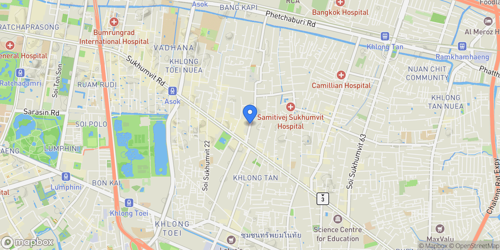 Map showing Bangkok,, Bangkok, Bangkok, Thailand.