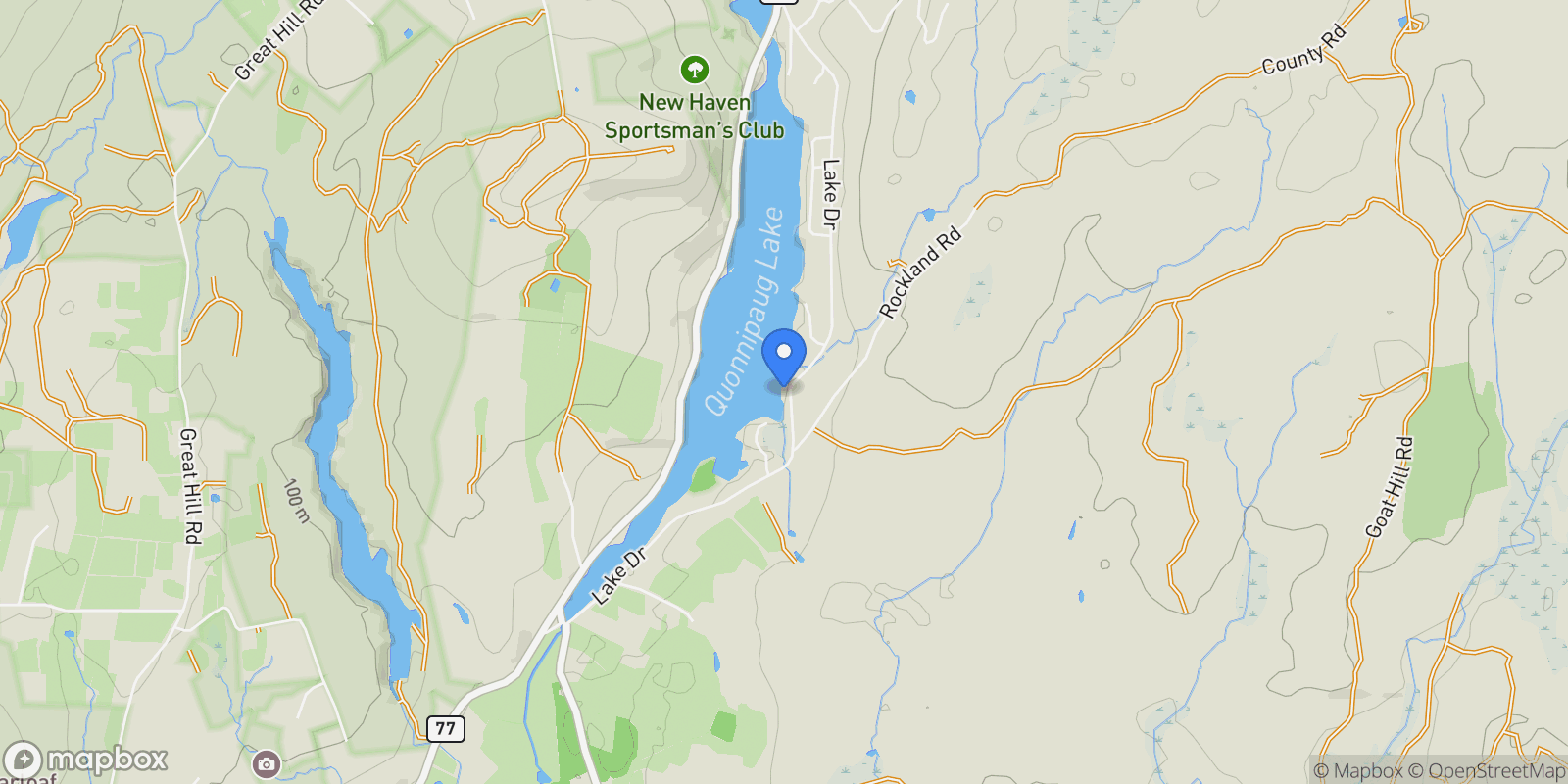Map showing 448 Lake Drive, Guilford, CT 06437, Guilford, Connecticut, United States.