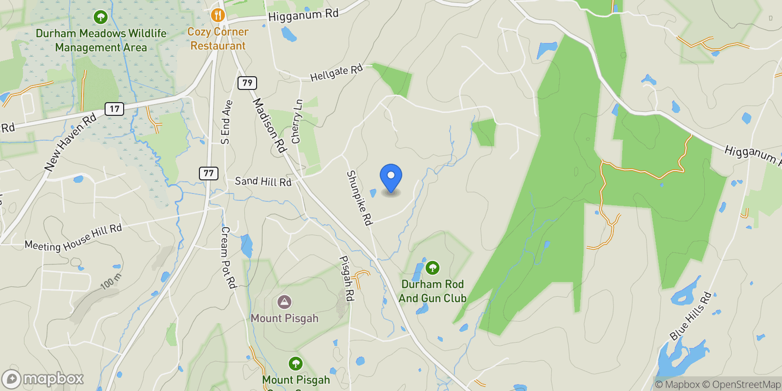 Map showing 32r Chalker Road, Durham, CT 06422, Durham, Connecticut, United States.
