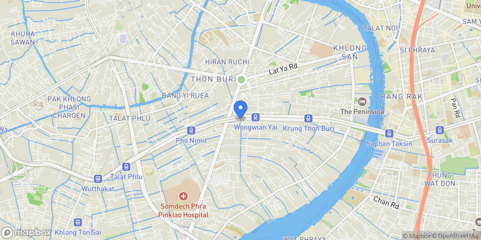 Map showing Bangkok,, Bangkok, Bangkok, Thailand.