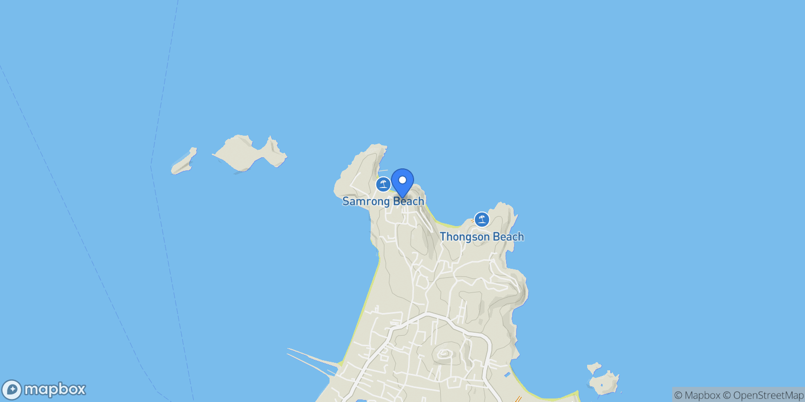 Map showing Surat Thani,, Koh Samui, Surat Thani, Thailand.