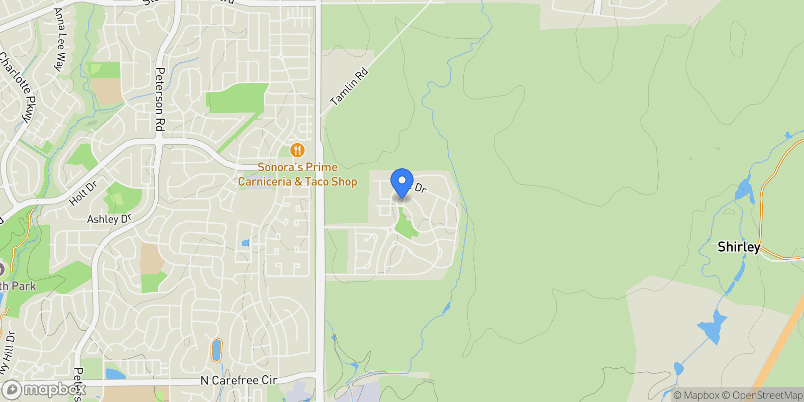 Map showing 4616 Halite Way , Colorado Springs, CO 80938, Colorado Springs, Colorado, United States.
