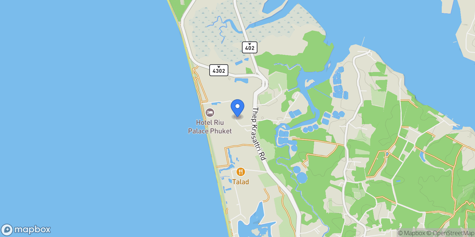 Map showing Phuket,, Mai Khao, Phuket, Thailand.