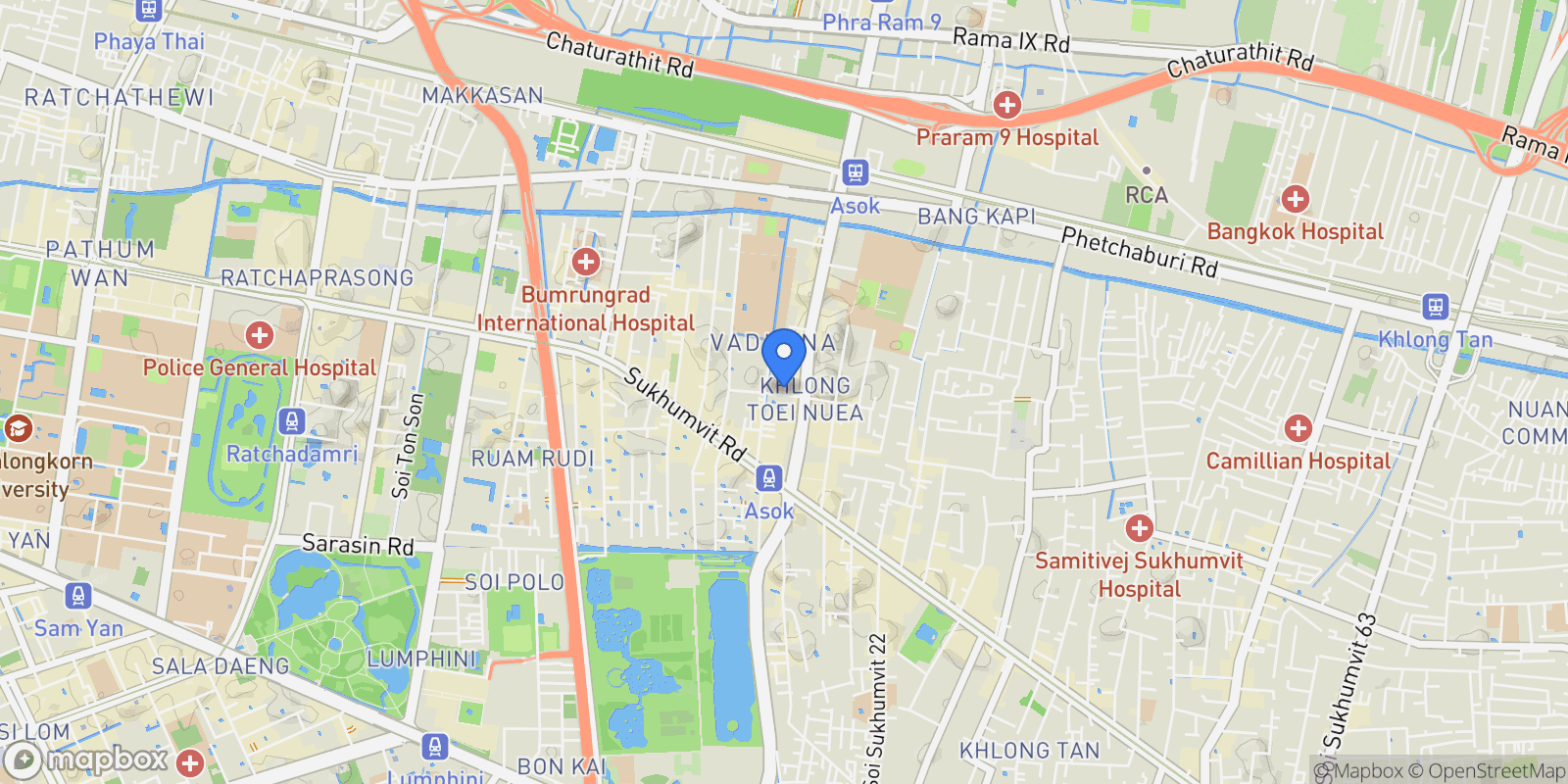 Map showing Bangkok,, Bangkok, Bangkok, Thailand.