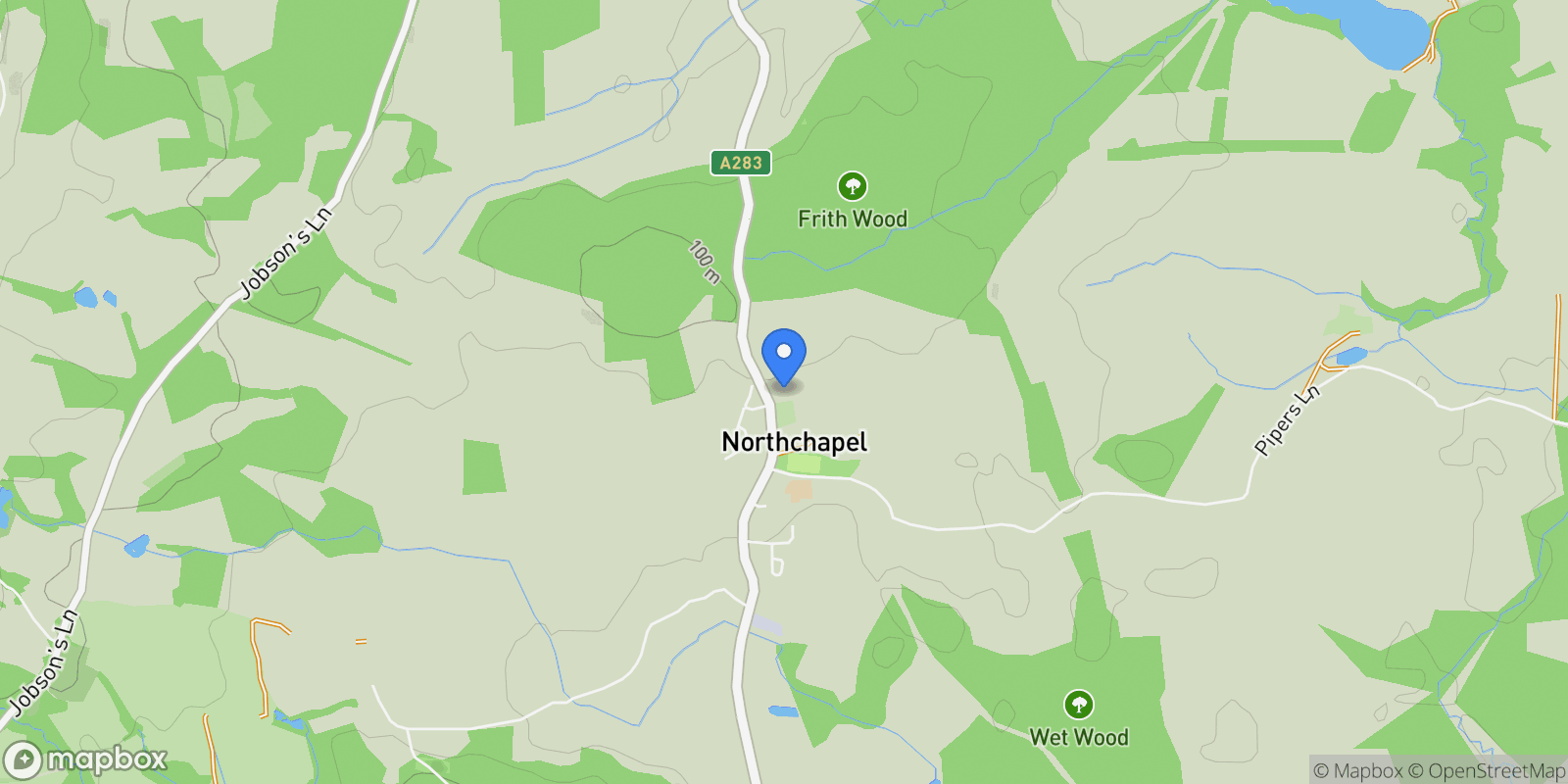Map showing Northchapel, Petworth, West Sussex, Northchapel, England, United Kingdom.