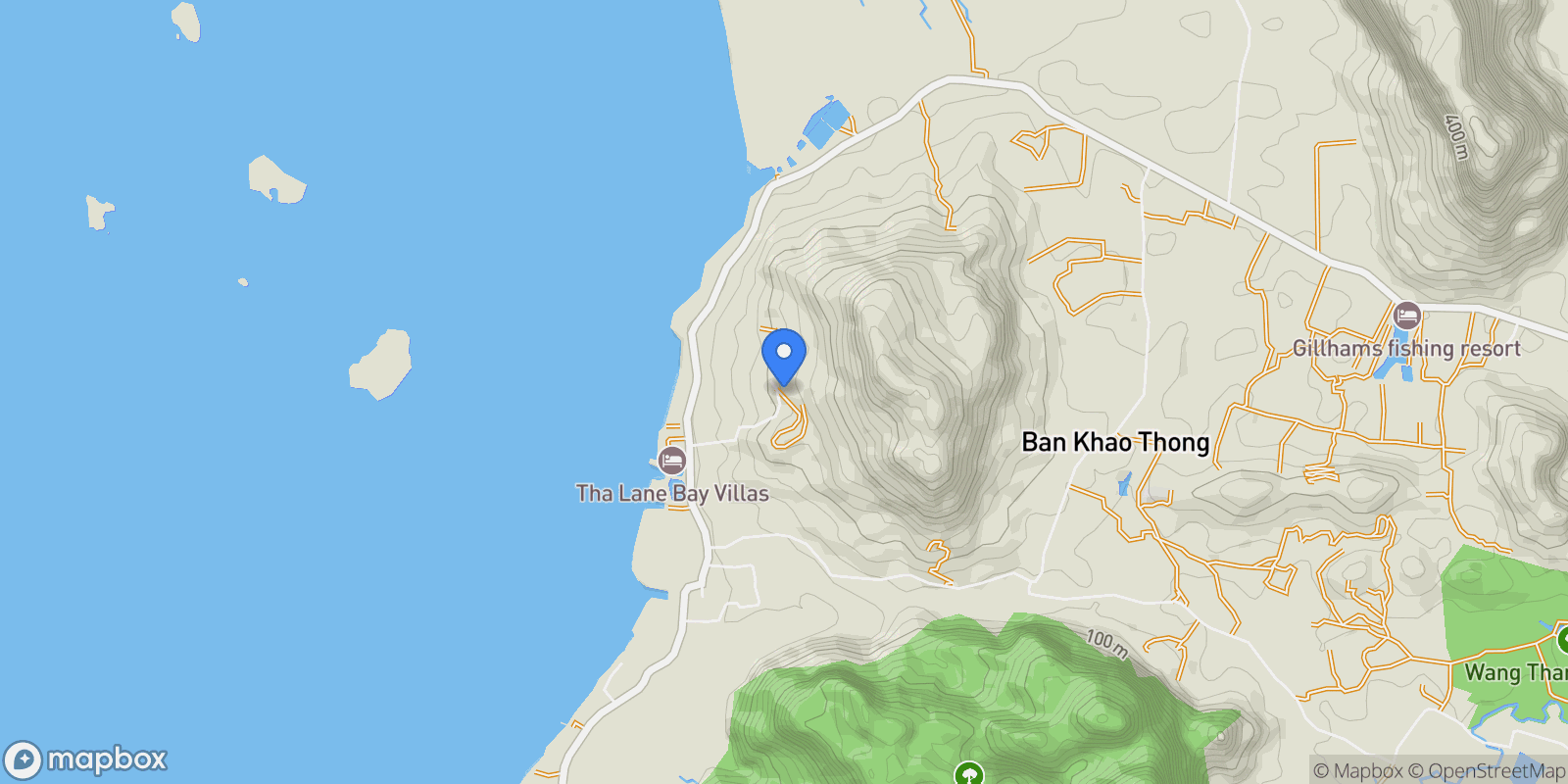 Map showing Krabi,, Khao Thong, Krabi, Thailand.