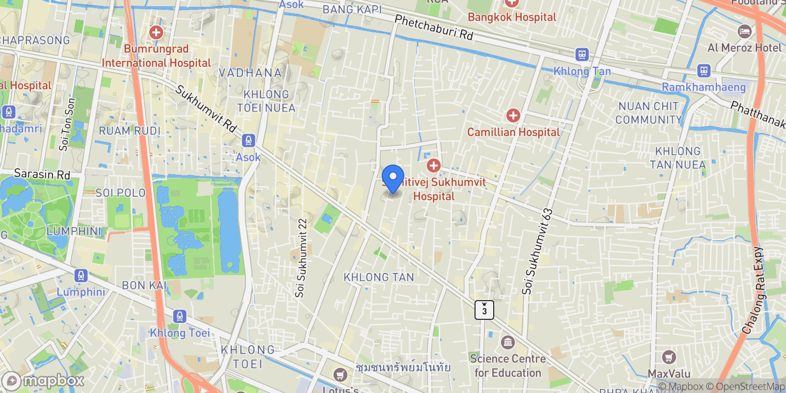 Map showing Bangkok,, Bangkok, Bangkok, Thailand.