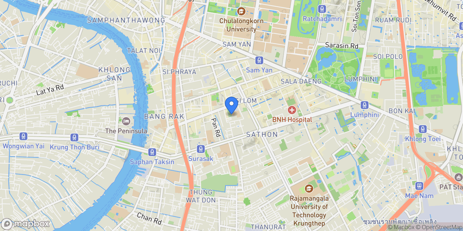 Map showing Bangkok,, Bangkok, Bangkok, Thailand.