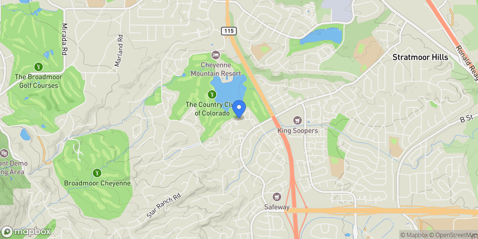 Map showing 262 Cobblestone Drive Unit# 81, Colorado Springs, CO 80906, Colorado Springs, Colorado, United States.