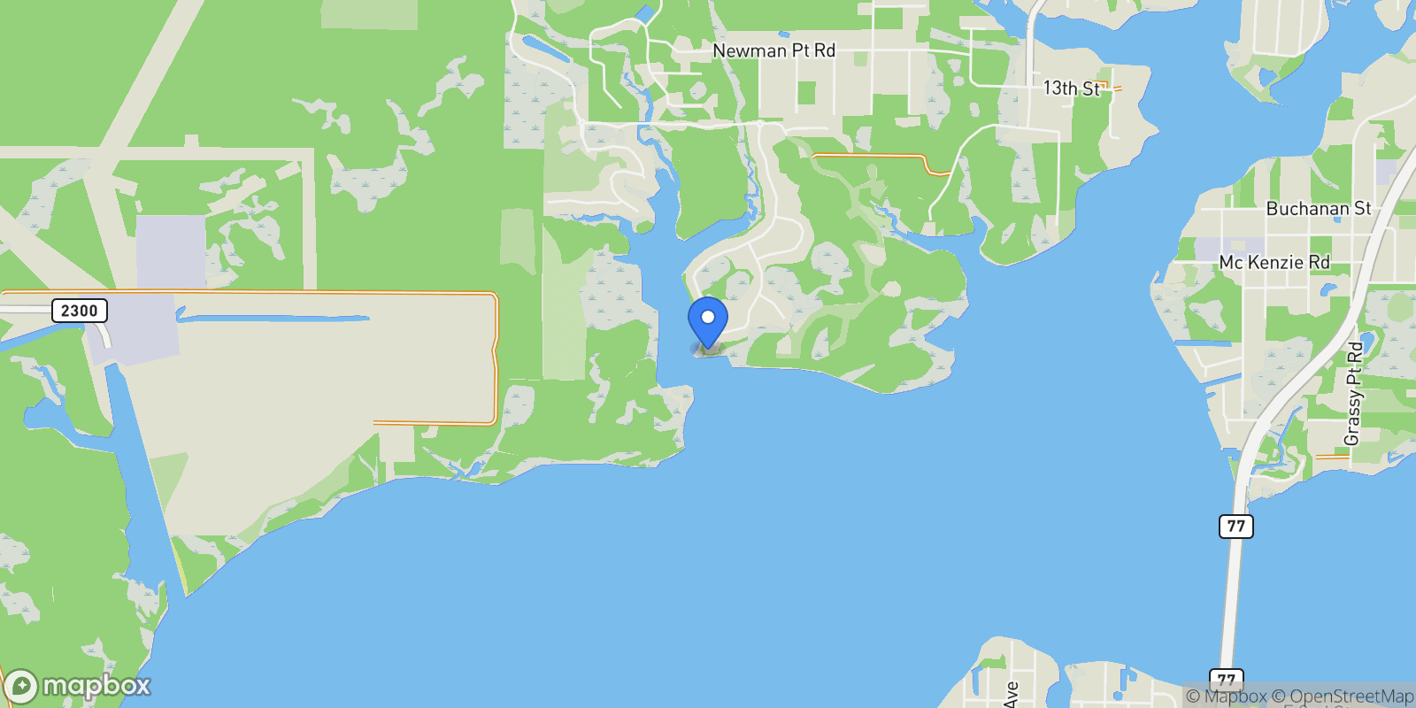 Map showing 389 Confidence Way , Southport, FL 32409, Panama City, Florida, United States.