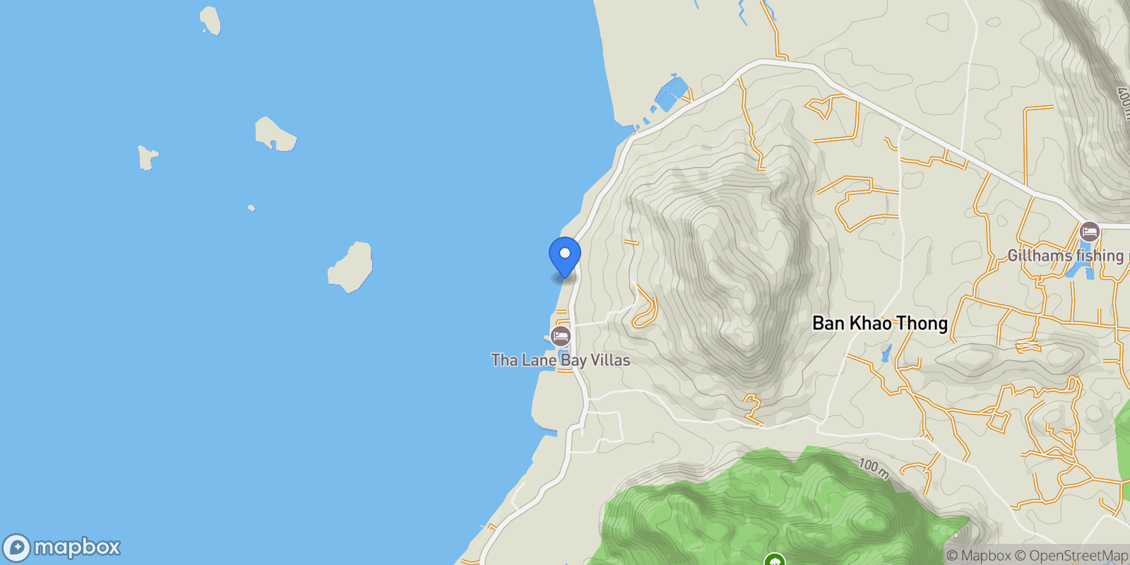 Map showing Krabi,, Khao Thong, Krabi, Thailand.