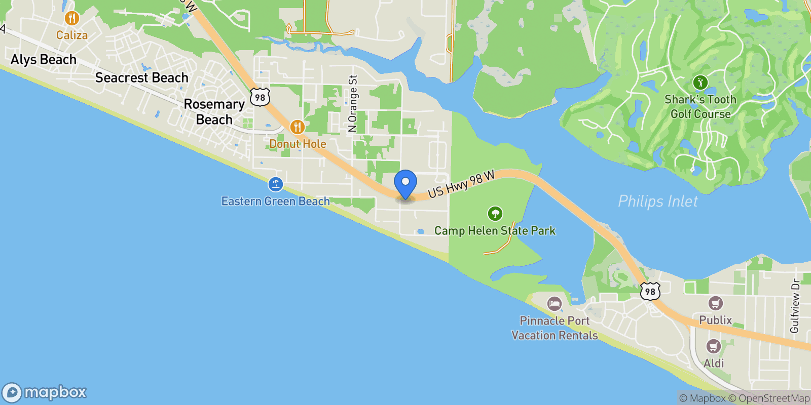 Map showing 29 Tidewater Court , Inlet Beach, FL 32461, Rosemary Beach, Florida, United States.