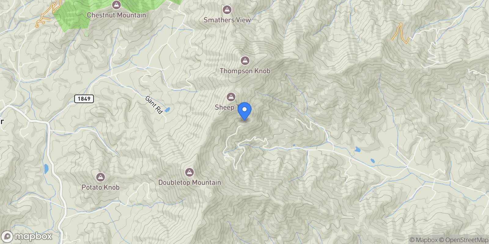 Map showing 130 Bluff Creek, Candler, NC, 28715, USA, Candler, North Carolina, United States.