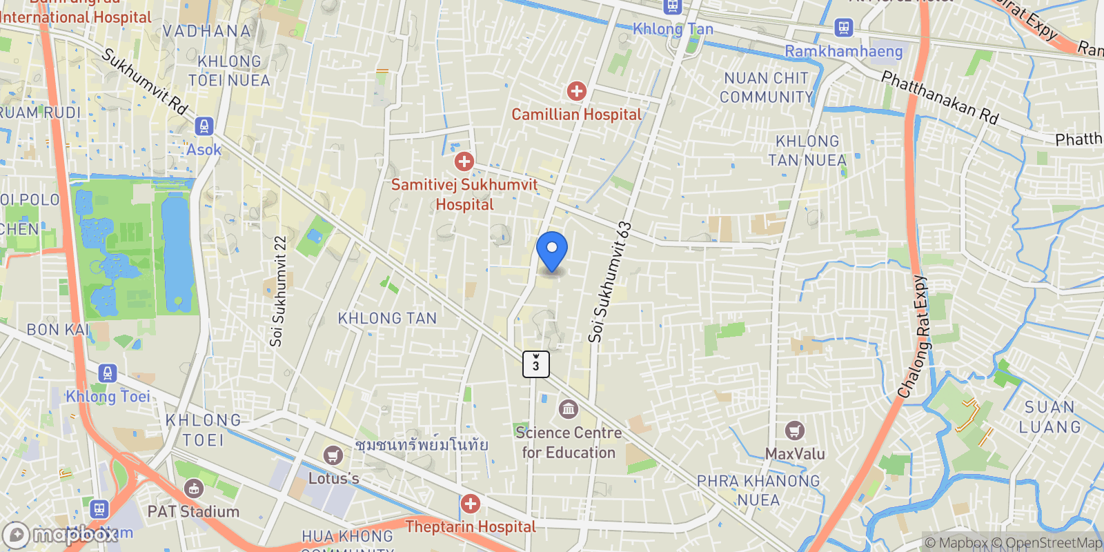 Map showing Bangkok,, Bangkok, Bangkok, Thailand.