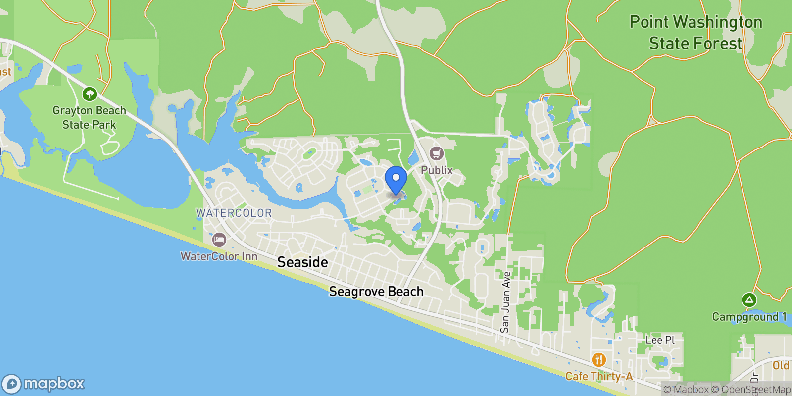 Map showing 18 Crossvine Circle , Santa Rosa Beach, FL 32459, Santa Rosa Beach, Florida, United States.
