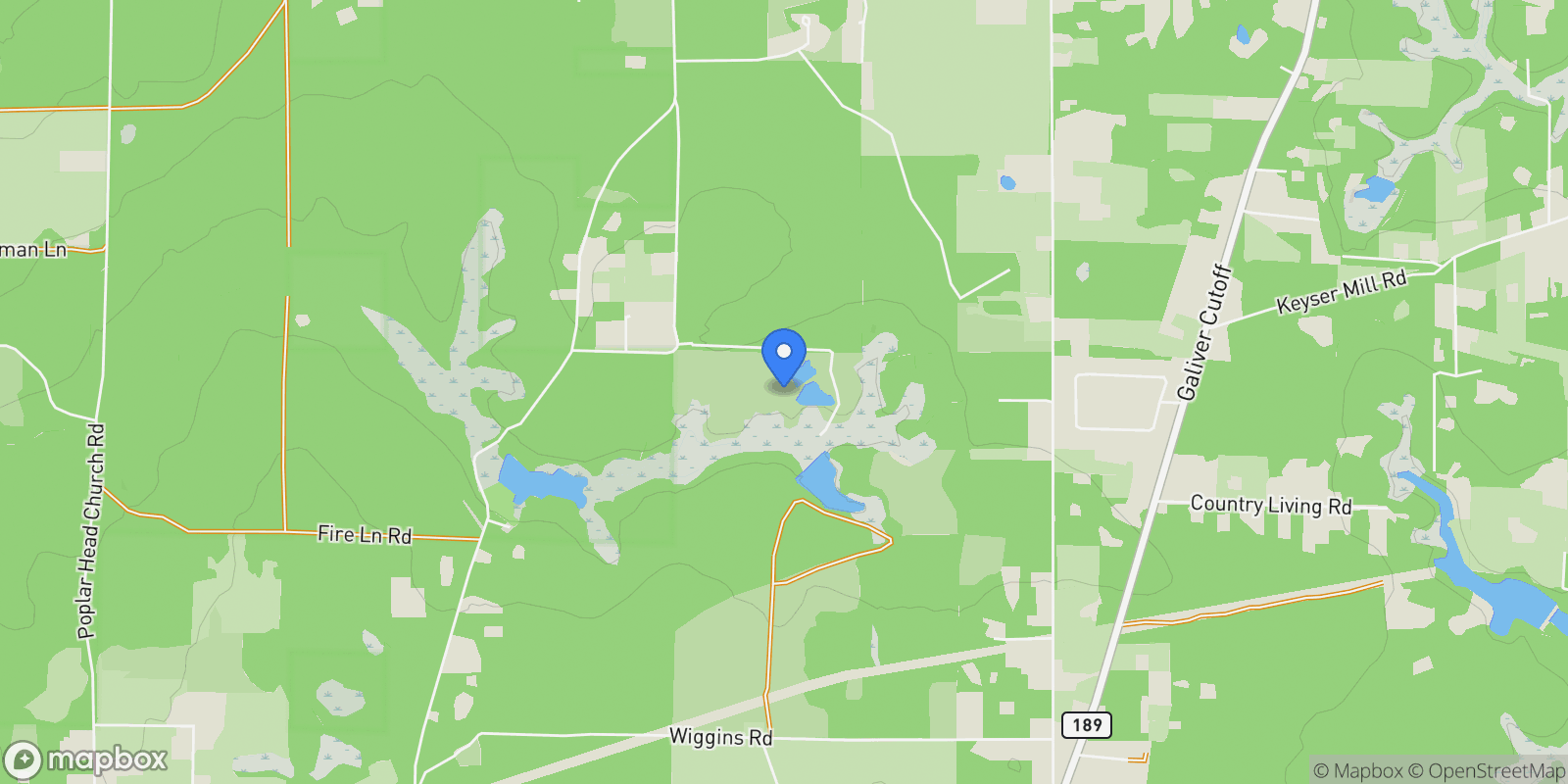 Map showing 5105 Pasco Broxson Circle, Holt, FL 32564, Holt, Florida, United States.
