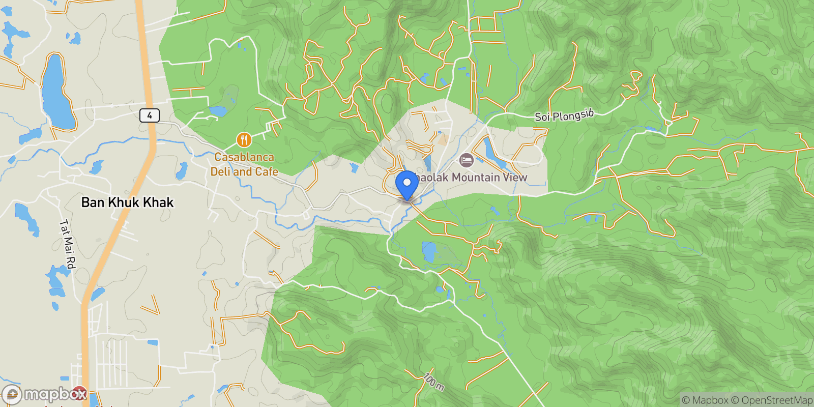 Map showing Phang Nga,, Khuekkhak, Phang-nga, Thailand.