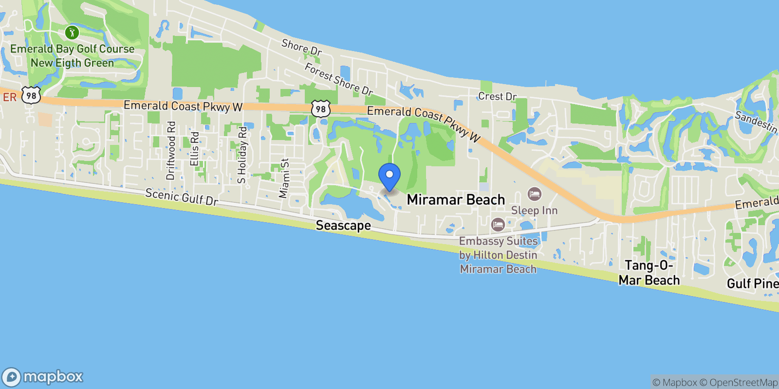 Map showing 122 Seascape Drive 703 , Miramar Beach, FL 32550, Miramar Beach, Florida, United States.