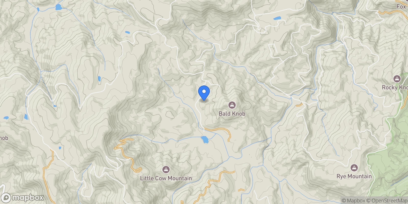 Map showing 999 Robinson Creek, Glenville, NC, 28736, USA, 28736, North Carolina, United States.