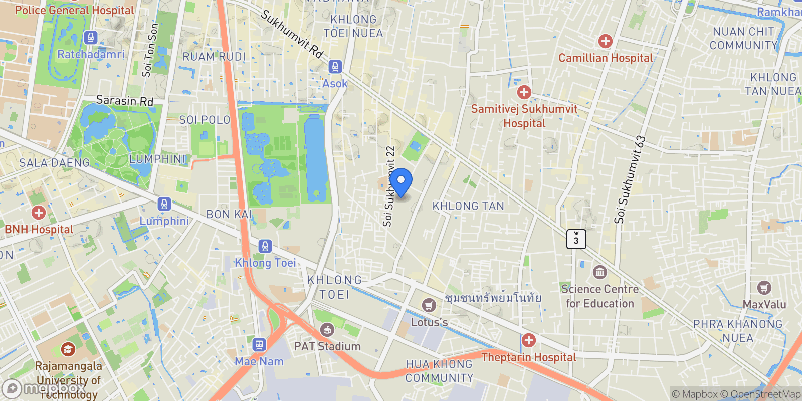 Map showing Bangkok,, Bangkok, Bangkok, Thailand.